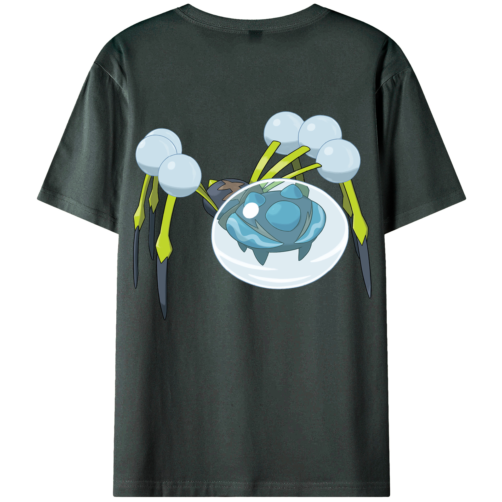 （画像用） ポケットモンスター Pokémon 綿100％ メンズ半袖Tシャツ（バックプリント） 通気性